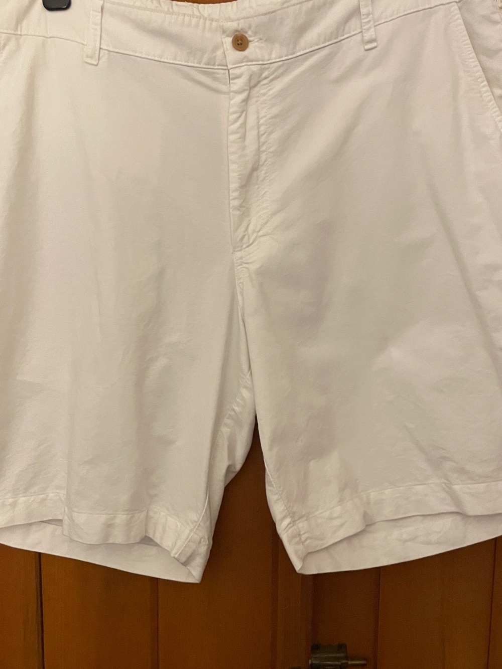 Bill’s Khakis Parker Chino Shorts Classic Fit White 100% Cotton Men’s 37 EUC